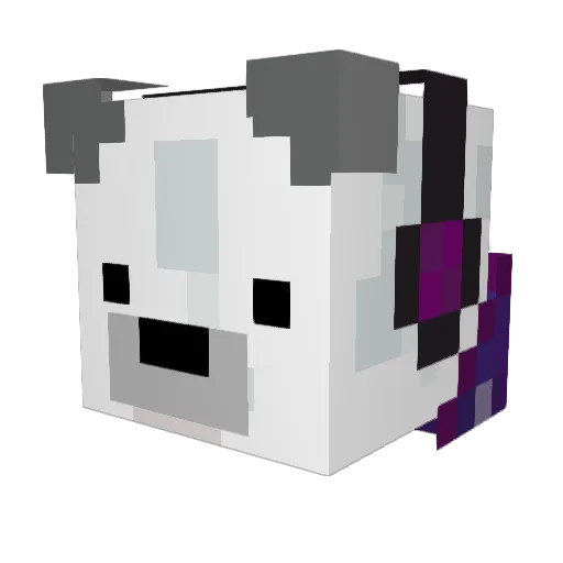 d8sty Minecraft avatar head, 3D render