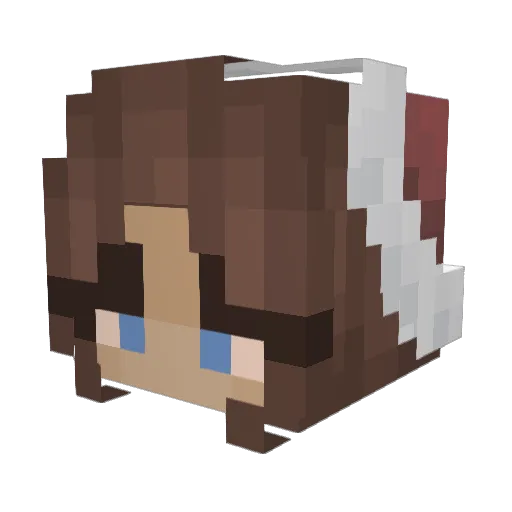 dAn_IyelL Minecraft avatar head, 3D render