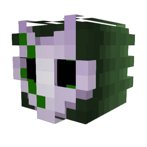 dArkieeee Minecraft avatar head, 3D render