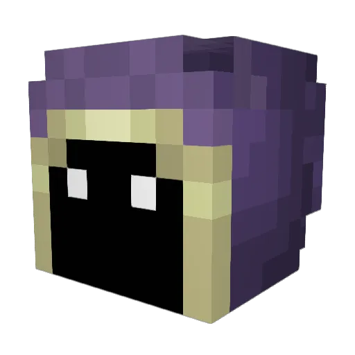 dBao Minecraft avatar head, 3D render