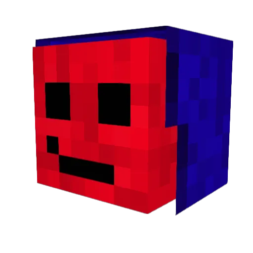 dBeFeR Minecraft avatar head, 3D render