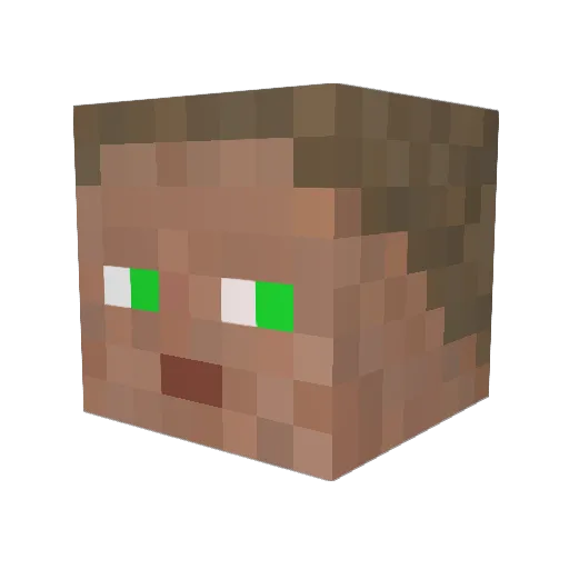 dBosim Minecraft avatar head, 3D render