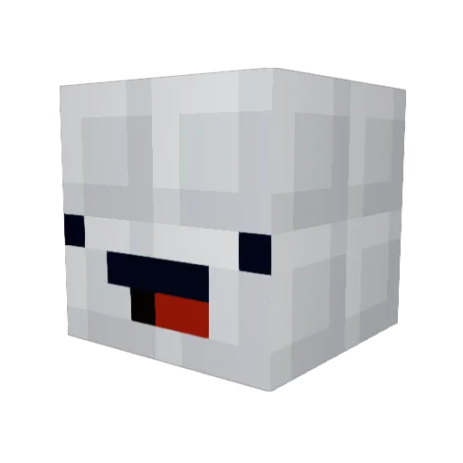 dDomius Minecraft avatar head, 3D render