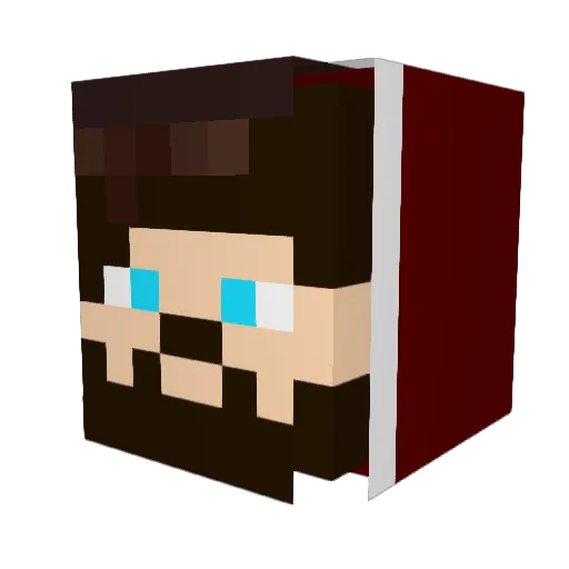 dEmrecan Minecraft avatar head, 3D render