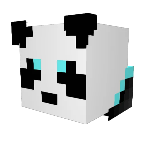 dGAMAYO Minecraft avatar head, 3D render