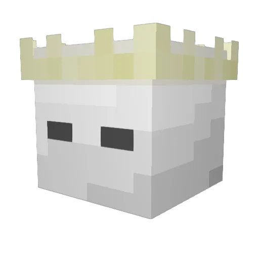 dHanma Minecraft avatar head, 3D render