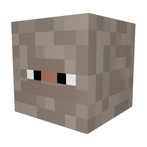 dIvIsIoN2033 Minecraft avatar head, 3D render