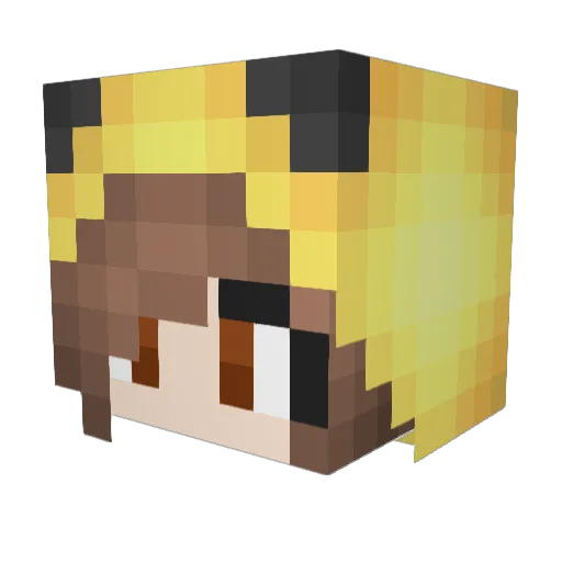 dJDragon7k Minecraft avatar head, 3D render