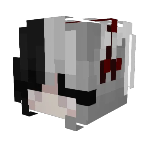 dKoii Minecraft avatar head, 3D render