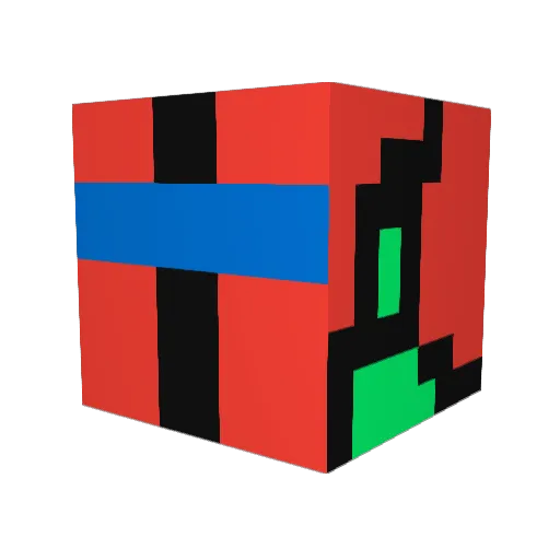 dMaloi Minecraft avatar head, 3D render