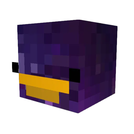 dOOPOI Minecraft avatar head, 3D render
