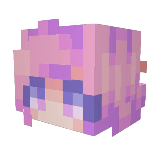 dO_u_Ob Minecraft avatar head, 3D render