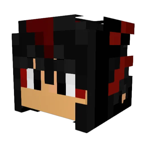 dPonxb Minecraft avatar head, 3D render