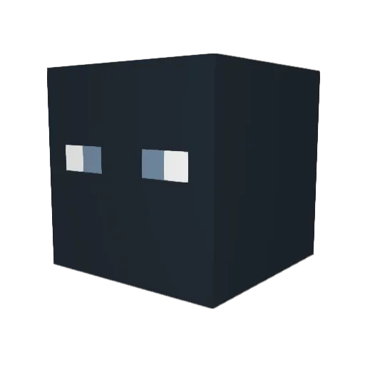 dPsNite Minecraft avatar head, 3D render