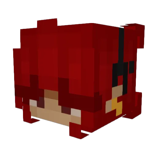 dRJ3KYL Minecraft avatar head, 3D render