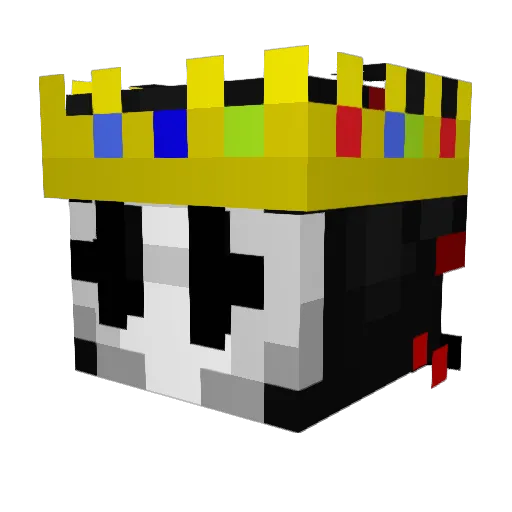 dRSR Minecraft avatar head, 3D render