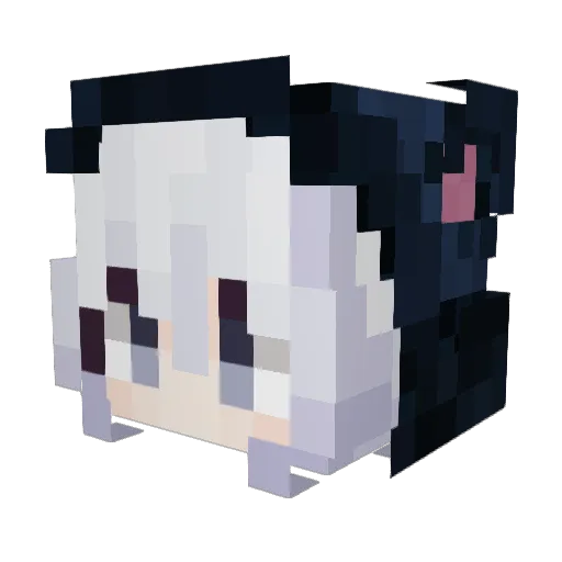 dRootDev Minecraft avatar head, 3D render