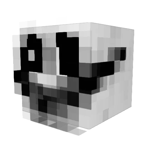dSooSb Minecraft avatar head, 3D render