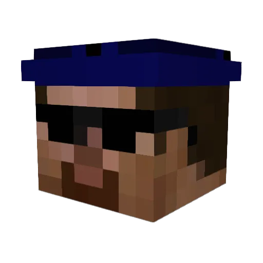 d__adee Minecraft avatar head, 3D render