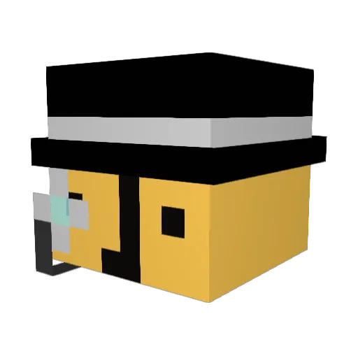 d_e_e_z Minecraft avatar head, 3D render