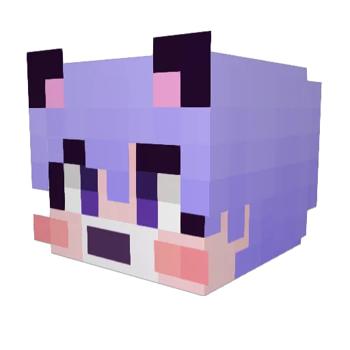 d_elr Minecraft avatar head, 3D render