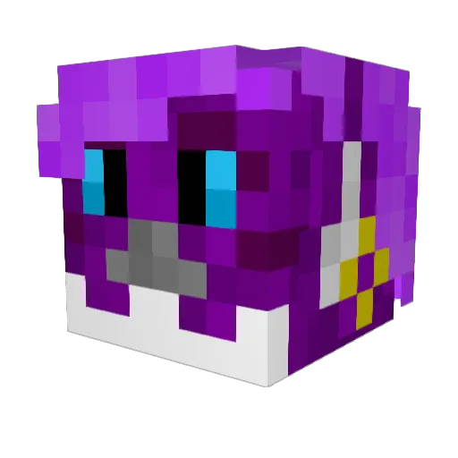 d_flower_p Minecraft avatar head, 3D render