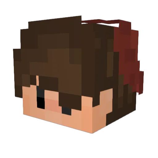d_hyuk Minecraft avatar head, 3D render