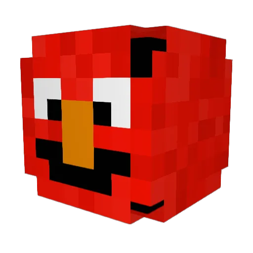d_loos Minecraft avatar head, 3D render