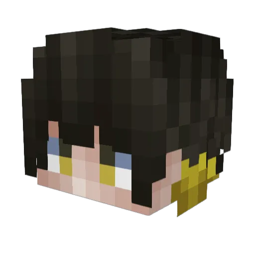 d_niool Minecraft avatar head, 3D render