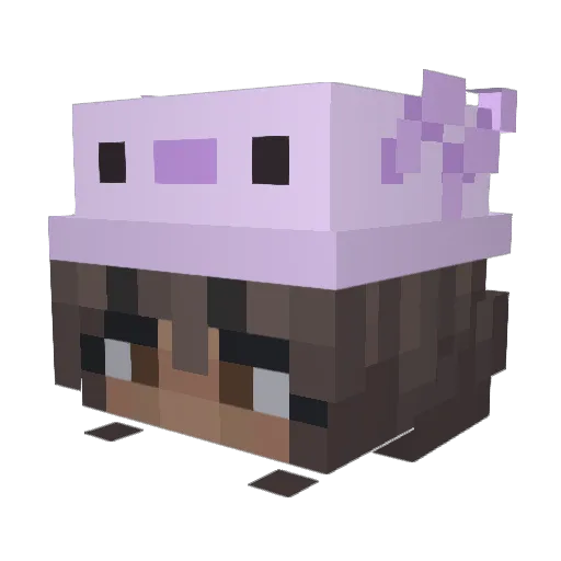 da1es Minecraft avatar head, 3D render