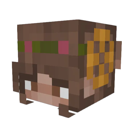 da1sysourcream Minecraft avatar head, 3D render