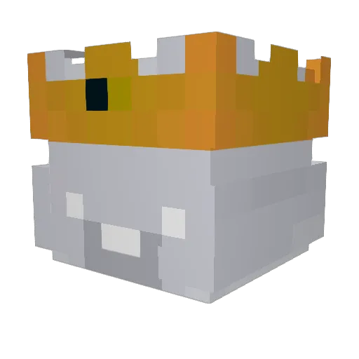 da7my Minecraft avatar head, 3D render
