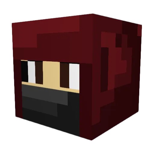 da7om180 Minecraft avatar head, 3D render