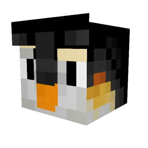 daCokay Minecraft avatar head, 3D render