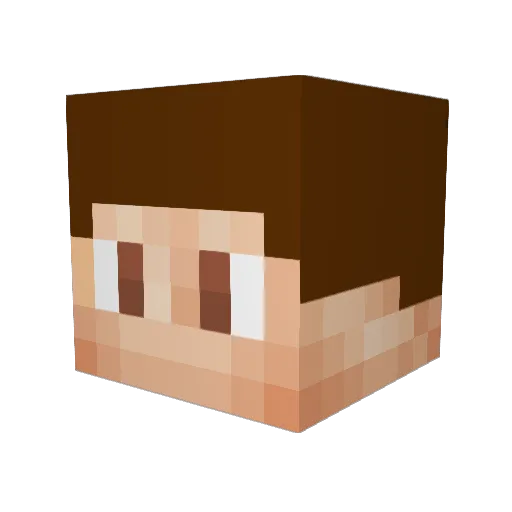 daGratlhuba Minecraft avatar head, 3D render