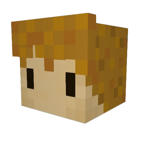 daRedstoneGamer Minecraft avatar head, 3D render