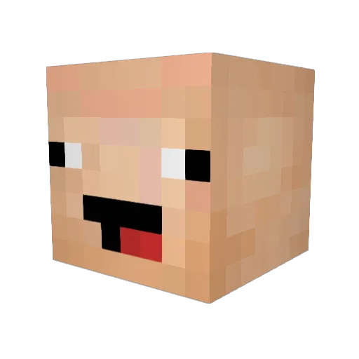 daSauda Minecraft avatar head, 3D render