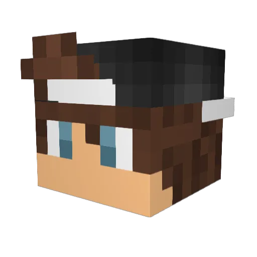 daTjark Minecraft avatar head, 3D render
