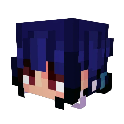 daYnaxx Minecraft avatar head, 3D render