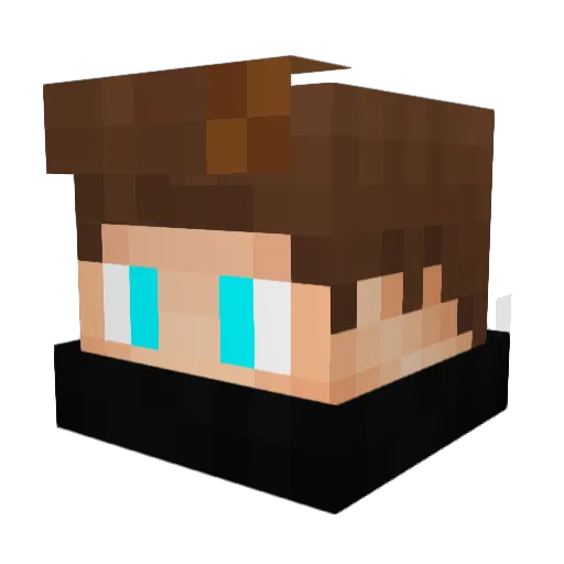 daYorKI Minecraft avatar head, 3D render