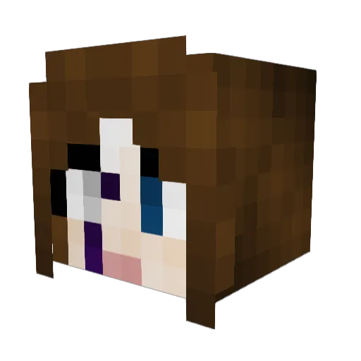 da_CamelQueen Minecraft avatar head, 3D render