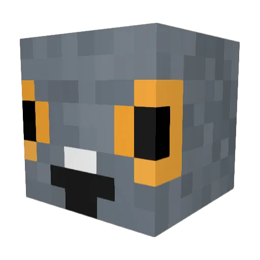 da_amazingpigeon Minecraft avatar head, 3D render