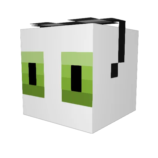 da_best_cat Minecraft avatar head, 3D render