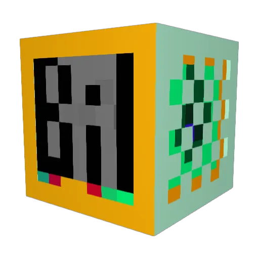 da_dj Minecraft avatar head, 3D render