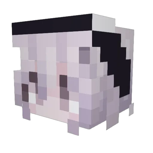 da_nai Minecraft avatar head, 3D render