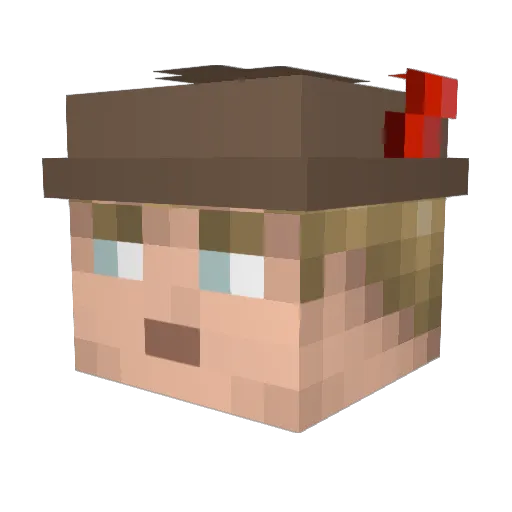 da_tommi21 Minecraft avatar head, 3D render