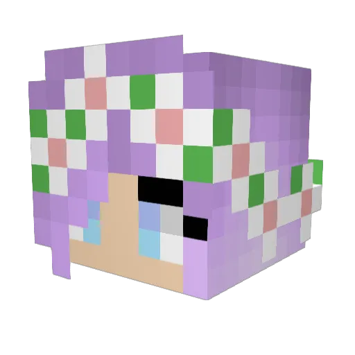 da_unspeakable Minecraft avatar head, 3D render