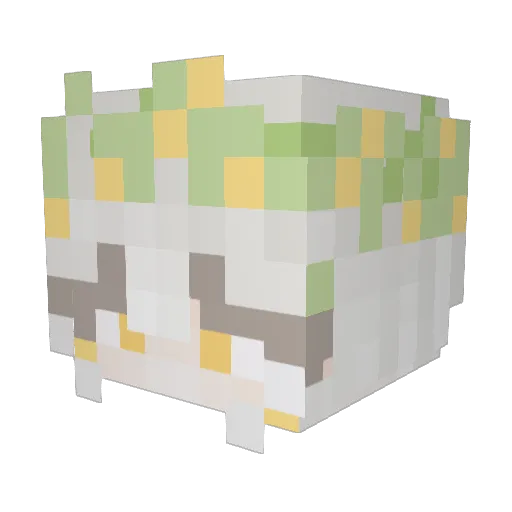 daa_da Minecraft avatar head, 3D render