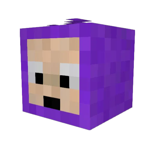 daaad Minecraft avatar head, 3D render