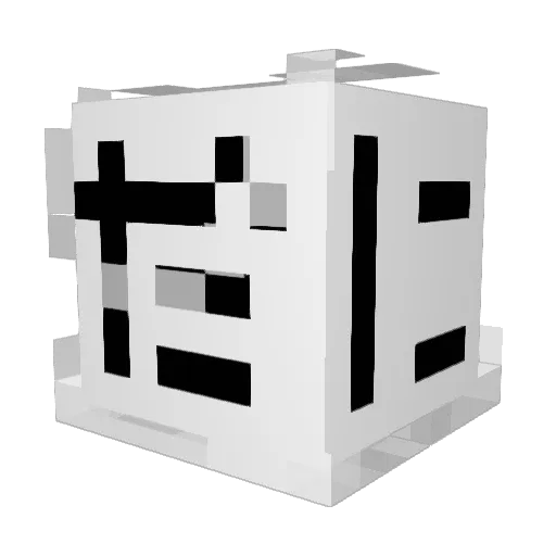 daaatyo Minecraft avatar head, 3D render